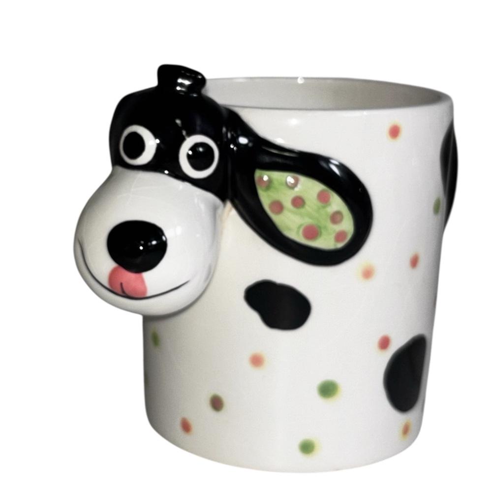Dog-Themed Ceramic Mug (unbranded) Whimsical Vintage